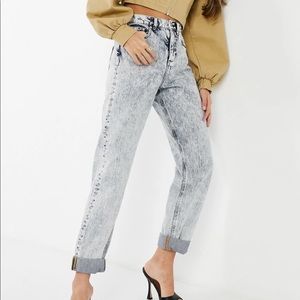 ASOS win rage mom jeans acid